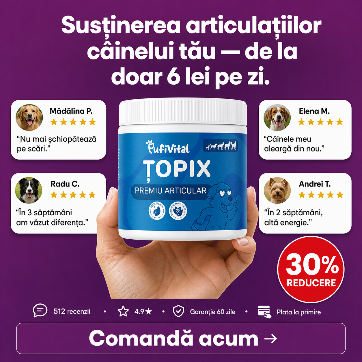 120 ȚOPIX – PREMIU PENTRU ARTICULAR