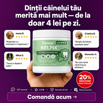 Recenzii KELPIX™ de la stăpâni de câini din România