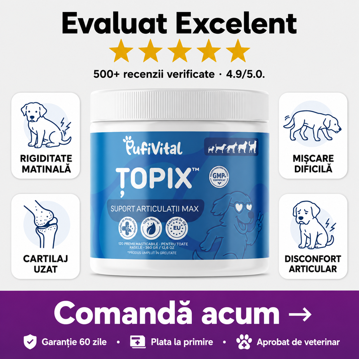 120 ȚOPIX – PREMIU PENTRU ARTICULAR