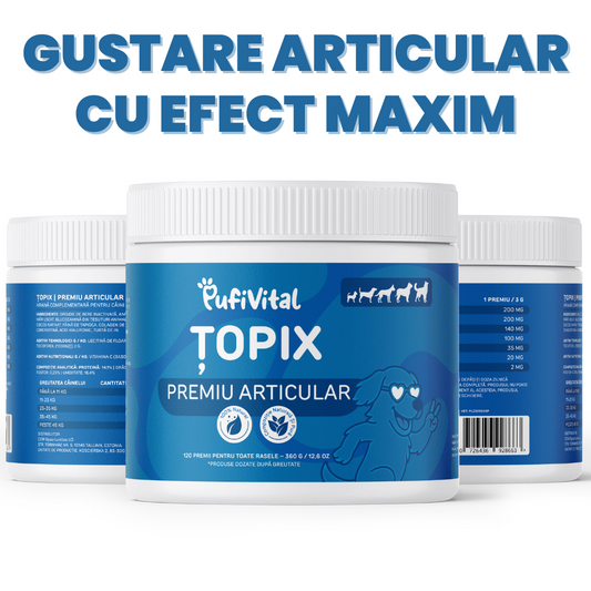 suplimente câini, suplimente naturale câini, articulații câini, calmant câini, sănătate câini, PufiVital
